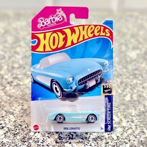 Hot wheels 1956 Corvette from Barbie the movie